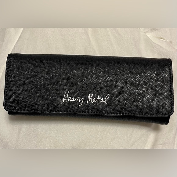 REBECCA MINKOFF Saffiano Leather heavy metal travel jewelry bag - Picture 1 of 6